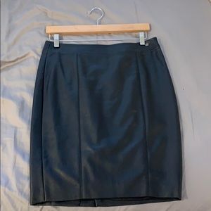 guess faux leather pencil skirt